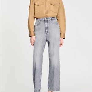 Sandro Gray Straight Leg Jeans